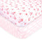 Luvable Friends Unisex Baby Fitted Crib Sheet, Girl Basic Elephant, One Size