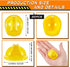 Layhit 40 Pcs Construction Birthday Party Supplies with 20 Mini Hats, 20 Mini Safety Vests, Cupcake Toppers
