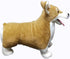 WOKI 20 Inch Corgi Dog Realistic Lifelike Louie Welsh Corgi Dog Plush Stuffed Animal Pet Dog Huggle Furry Corky