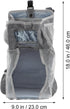 Large Gray Snowflake Hanging Diapers Bag and Crib Diaper Stacker, Nursery Hanging Organizer with Handlebar for Bedside