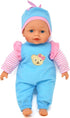 13" Soft Baby Doll with Take Along Pink Doll Backpack Carrier, Briefcase Pocket for Doll Accessories