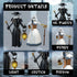 Set (500Pcs) Plague Doctor Building Blocks - Medieval Themed Collectible Toy for Adults and Kids - Creative