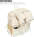 2-in-1 Backpack,Insulated Stroller Organizer Baby Diaper Bag Bottle Holder,Wipes and Phone Pocket,Shoulder Strap