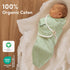 3-Pack 0-3 Sweety Fox Organic Baby Swaddles - Swaddles for Newborns, Infant Months, Baby Girls, Boys, Soft & Snug