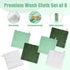 Pack 6-12x12 inches MUKIN Baby Washcloths - Soft Face Cloths for Newborn, Absorbent Bath Face Towels, Baby Wipes, Burp