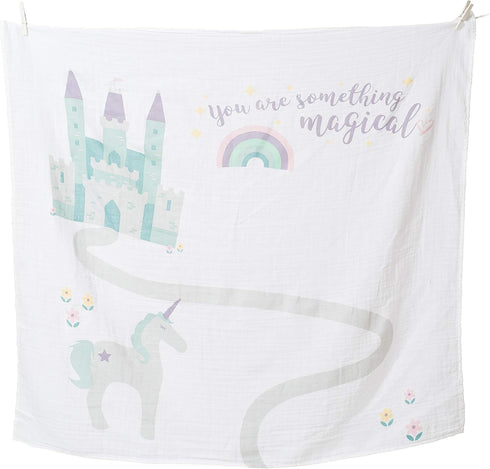 Set 40in 40in Lulujo Babys First Year Milestone Blanket and Card | x (Something Magical)