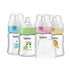 YOHKOH Glass Baby Bottles with Slow Flow Nipple, Newborn Anti-Colic Baby Bottles