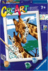 Ravensburger Cute Giraffes Paint by Numbers Kit for Kids - Painting Arts and Crafts for Ages 7 and Up