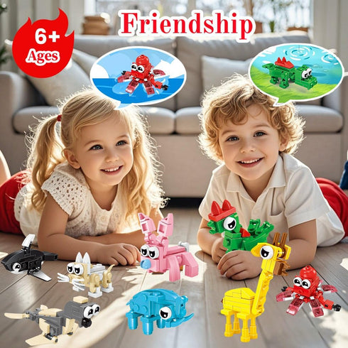 VEMBAP 24 Pack Set, Party Favors for Kids, Mini Animal Building Blocks Classroom Gifts for Students, STEM Toys