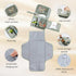 Cateep Portable Baby Diaper Changing Pad with Wipe Dispenser and Waste Bag Dispenser Detachable Diaper Changing Travel