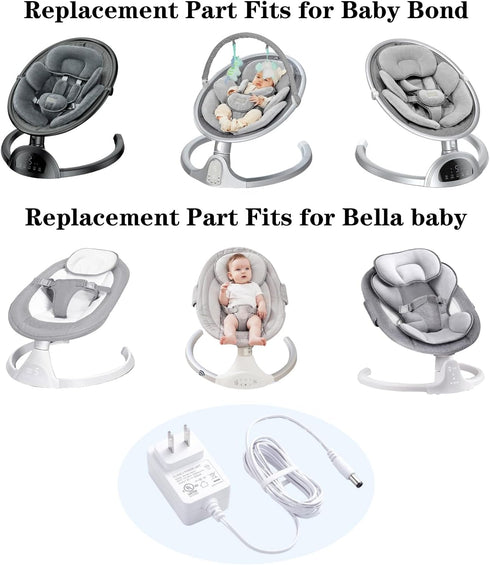 5V Power Cord Compatible with Munchkin, Kmaier, Jaoul, Larex, Babybond, 6.7FT Infant Charger Cord, White