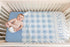 UnoCo Personalized Baby Boy Blanket, Blue Baby Blanket Boy, Blue Gingham Baby Blanket, Blue Crib Bedding Boy, Baby Boy