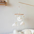 Goukurlsma Boho Cloud Moon Crib Mobile Boho Baby Mobile for Crib Neutral Clouds, Moon & Stars Design Nursery Mobile