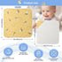 Honey Bees Hooded Bath Towel for Baby Boys Girls, Organic Cotton 30 x 30 Inch Beehive Shower Towel