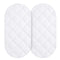 Yoofoss Waterproof Bassinet Mattress Pad Cover, 2 Pack, Baby Bassinet Mattress Protector for Boys and Girls, 32x16in