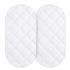 Yoofoss Waterproof Bassinet Mattress Pad Cover, 2 Pack, Baby Bassinet Mattress Protector for Boys and Girls, 32x16in