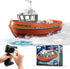 Tucraew RC Boat, 1/72 RC Tugboat for Pools and Lakes, High-Speed Remote Control