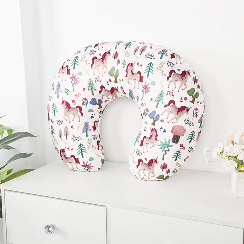 Nursing Pillow Cover, Stretchy and Soft Pillow Slipcover for Baby Boys Girls, Breastfeeding Pillow Covers for Newborn