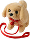 Plush Golden Retriever Toy - Electronic Interactive Puppy, Walking, Barking, Tail Wagging Companion for Kids
