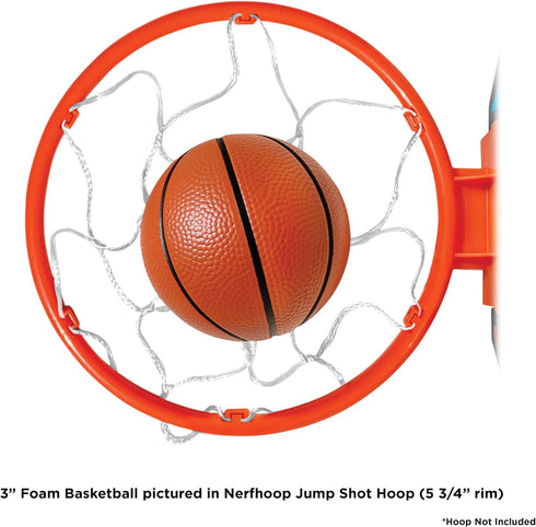Soft Foam Mini Basketball, 3" Ball for Nerf Hoops & Indoor Play, Durable & Lightweight, Multi-Pack Balls