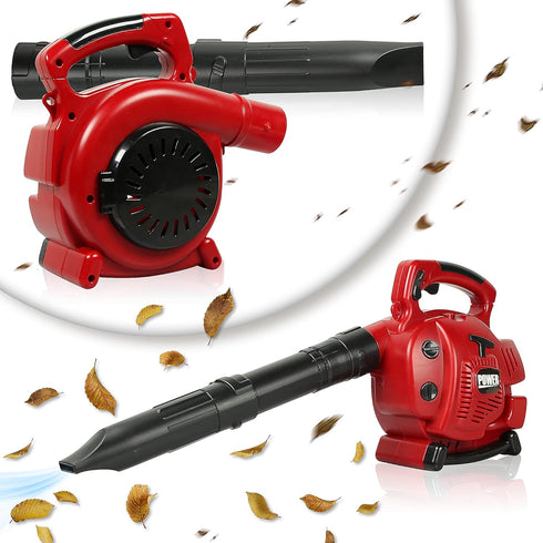 PROLOSO Kids Leaf Blower, Outdoor Pretend Play Gardening Toy Tool with Realistic Sounds for Toddlers