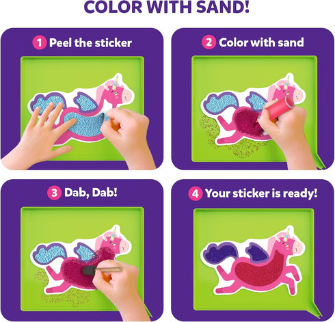 50+ 4, 5, 6, 7, 8, 9, 10 Skillmatics Sand Art Activity - Mess-Controlled DIY Unicorn & Princess Craft Kit with Colorful