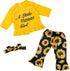 BABESIDE 3 Pcs Reborn Baby Doll Clothes - Sunflower Outfit Accessories Set for 17-22 Inch Dolls