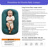 100% Mat,Tummy 0-24 Cotton Baby Lounger for Newborn,Baby Play Time Mat with Cover for Months Newborn Baby,Washable Play