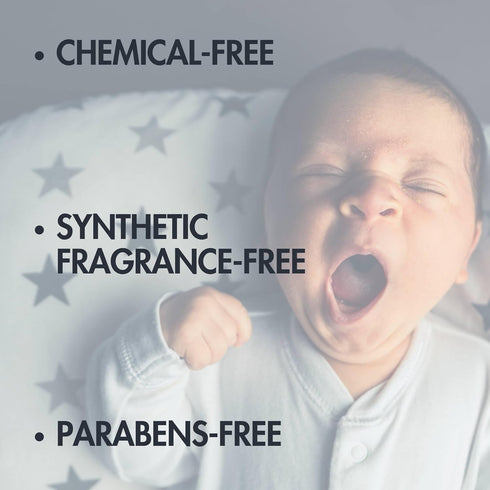 Lather Green 4 oz Nighttime Calming Baby Oil - Calms & Hydrates Babys Skin with Lavender & Chamomile