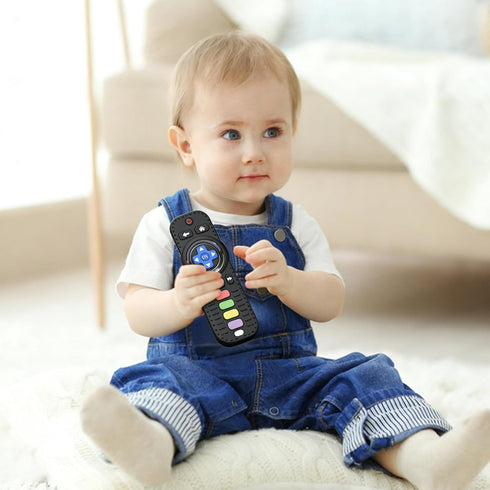 Store 0-12 3-24 Fu Silicone Baby Teether Toys for Momths Months Infant Toddlers TV Remote Control Rattle Teethers