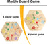 Original Marble Game Wahoo Board Game Double Sided Painted Wooden Fast Track for 6 and 4 Players
