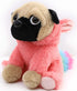 Pug Unicorn Stuffed Animal, Plush Pug Dog in Unicorn Costume, 12 Inch Rainbow Unicorn Plush Toy for Kids
