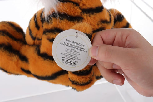 8 Inch Apricot Lamb Toys Plush Classic Tiger Stuffed Animal (Yellow Tiger) - Soft Cuddly Perfect for Child
