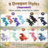 Rubypop 12Pack 3D 3D Printed Dragon Eggs with Dragon Inside, Fantasy Collectible Print Animals Toys Party Favor Gifts