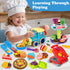 85 3 1 Sets 3-4-8, Playset, PCS in Dough for Kids Ages Art Crafts Dough Tools Kit, Train Engine Noodle Hamburger