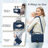 Portable Diaper Changing Pad with Shoulder Strap, Detachable Travel Changing Pad with Baby Wipes Pocket, Gifts for Baby