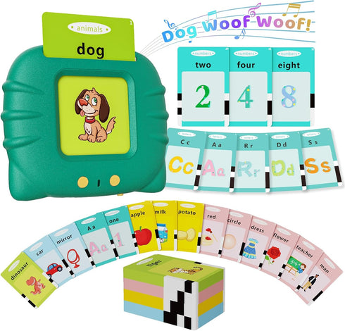 Toddler Toys Talking Flash Cards for 1-6 Year Olds, Autism Sensory Toys for Autistic Children, Learning Educational
