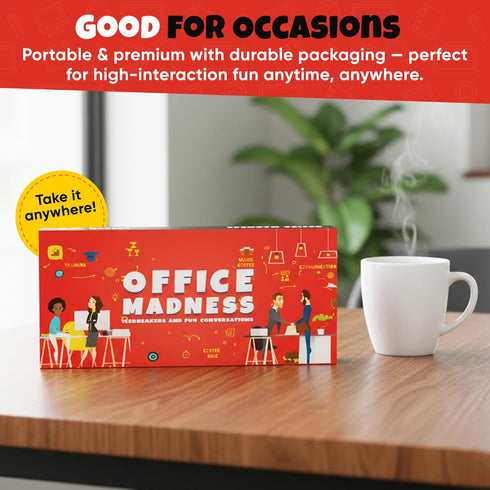 150 3-in-1 Team Building Card Game with Icebreakers and Funny Questions | Funny Office Game and Conversation Starter |