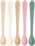 Set, Baby Feeding Silicone Bib, Bowl & Spoons for Self-Feeding First Stage Baby Essentials Gum Friendly, BPA-Free, Easy