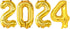 KatchOn Gold 2024 Balloon Numbers - 16 Inch, New Years Balloons for Happy New Year Decorations 2024, NYE Party Supplies
