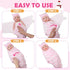 VitalCozy 8 Pack Set 0-6 Preemie Swaddle Blanket Wrap with Hat for Months Cotton Newborn Swaddle Preemie Hats Wearable