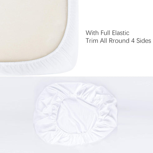 NTBAY 2 Pack Fitted Crib Sheet - 100% Brushed Microfiber, Super Soft 28x52 Inches for Standard Crib