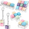 Oppaxf 6Pcs Keyboard Fidget Toy Keyboard Fidget Keychain Decompression Toys Fidget Clicker Keyboard,Fidget