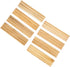 SUTIMSHE Set 8 Wooden Domino Racks/Trays of Natural Domino Trays Holders Organizer for Mexican Train Chickenfoot