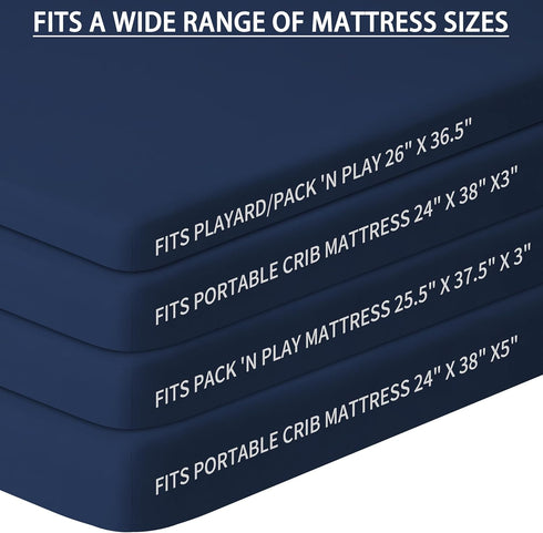 Pack 2 Pack Pack Pack 38 26 Inch) and Play Sheets Fitted, n Play Sheets for Graco n Play Mattress, Unisex Playard