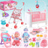Set 11" Chair,24 2 Sets 3-5 4-6 5-7 Baby Doll Crib and Stroller Accessories Play with Baby Doll,Dining PCS Dolls