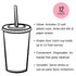 Dinosaur Birthday Cups, Kids Party Supplies, Birthday Favor Cups, Plastic Disposable Cups with Lids and Straws, Set of