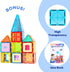 Magnetic Building Tiles Set, 3D STEM Stacking Toys, Magnet Building Blocks for Kids Boys Girls