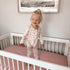 2 Pack Baby Girls Crib Sheets | Floral & Solid Pink Ultra-Soft Bedding for Crib Mattress and Toddler Beds |Blended
