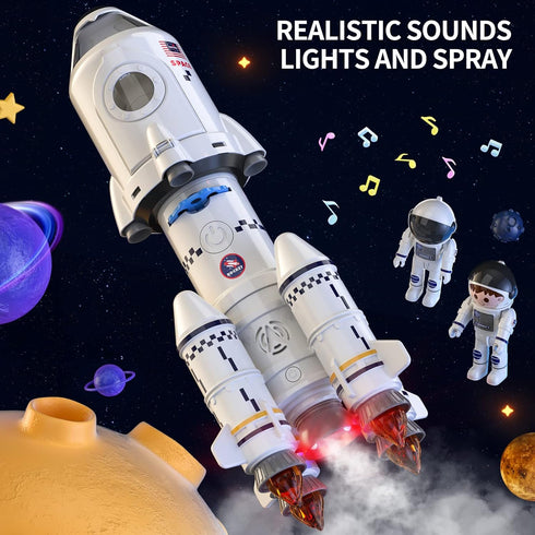 3-5 5-7 8-10 3-5, 2 3 4 5 6 7 8 9 TEMI Space Toys for kids - Rocket Ship Toys for kids Spaceship Astronaut Toys